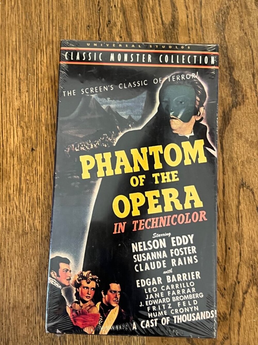 Phantom Of The Opera 1943 Movie VHS Monster Collection Nelson Eddy New Sealed